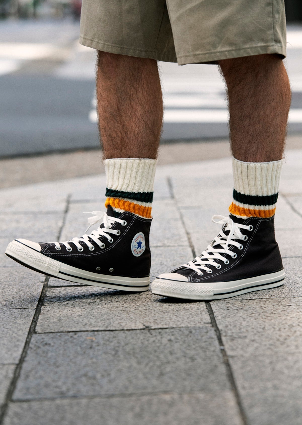 RoToTo COARSE RIBBED OLDSCHOOL CREW SOCKS