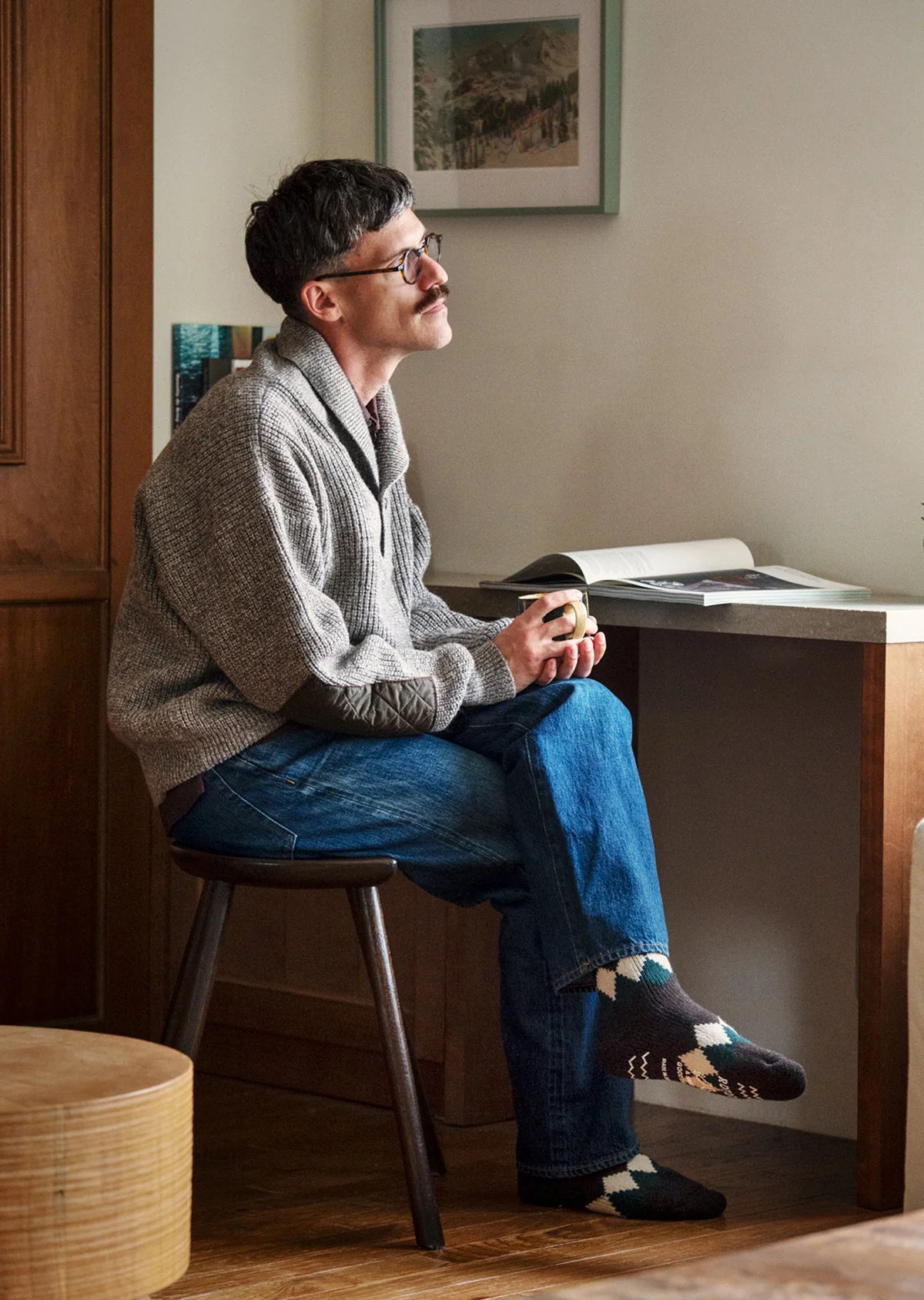 RoToTo COMFY ROOM SOCKS "DIAMOND"