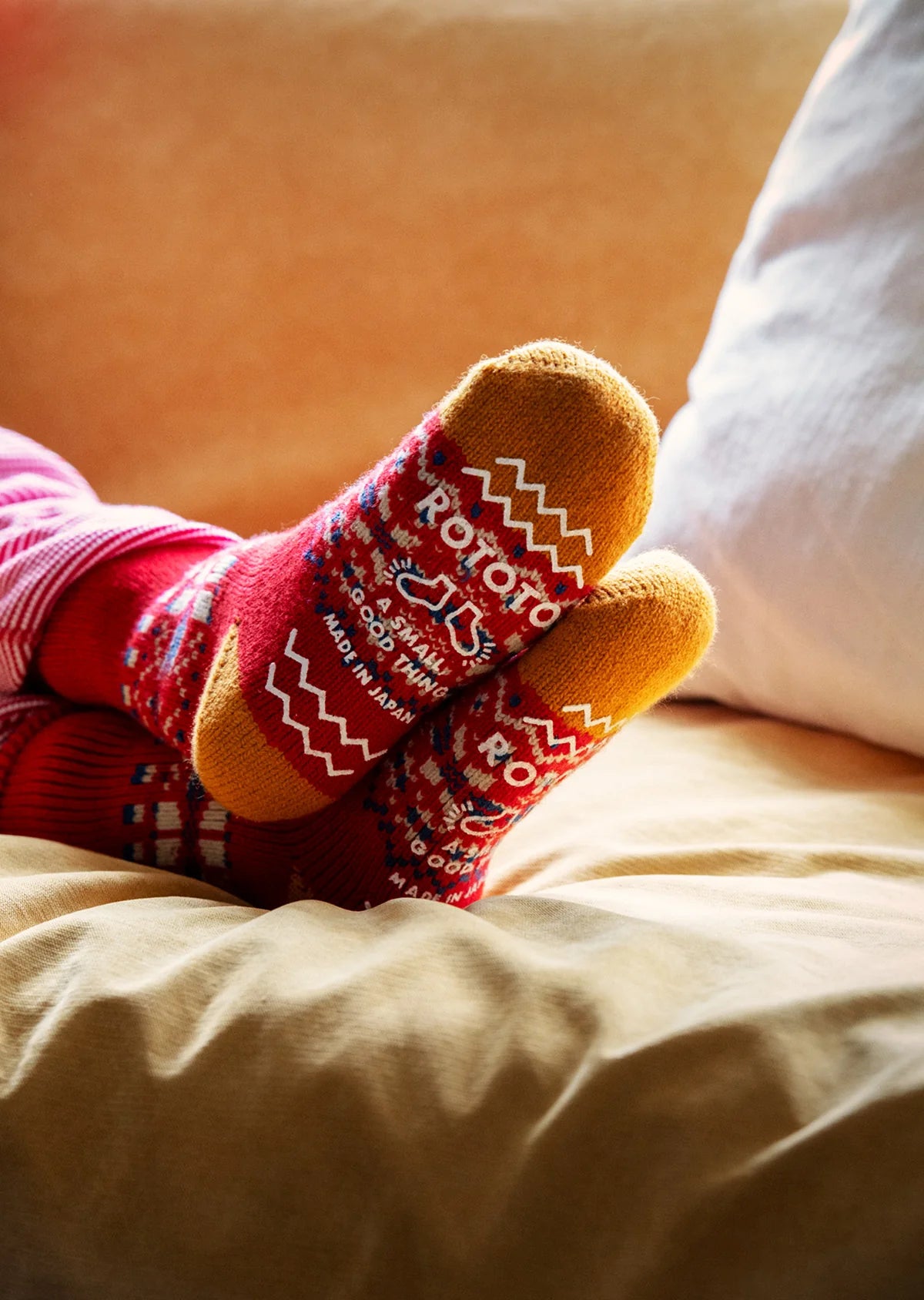 RoToTo COMFY ROOM SOCKS "SNOW FLAKE"