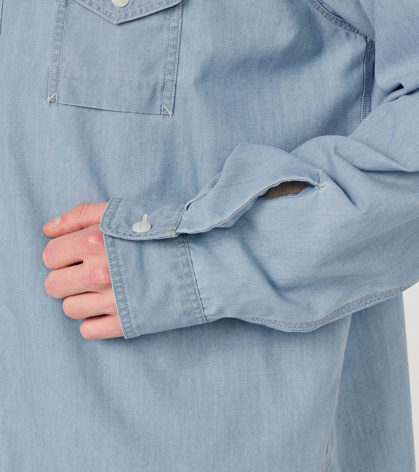 nanamica Regular Collar Chambray Shirt