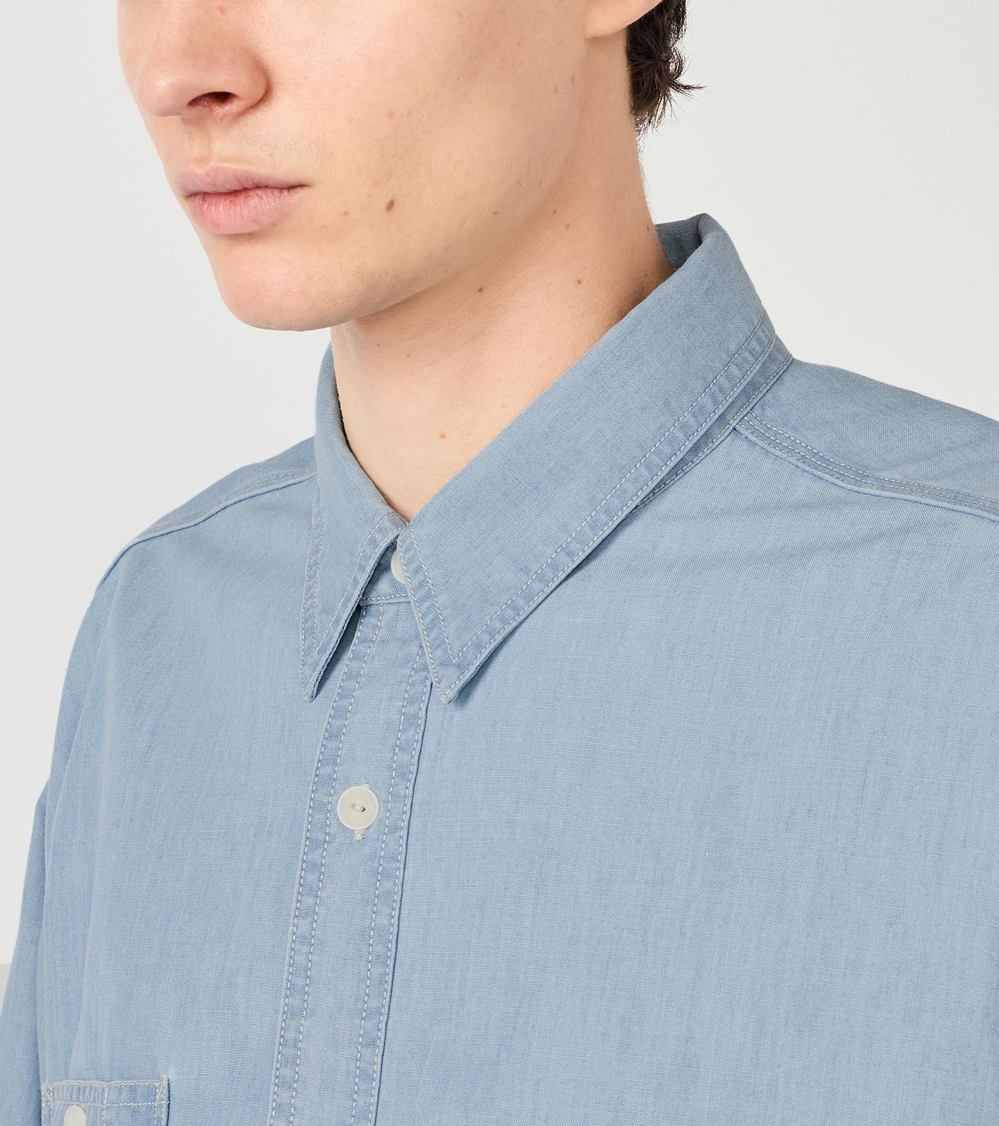 nanamica Regular Collar Chambray Shirt