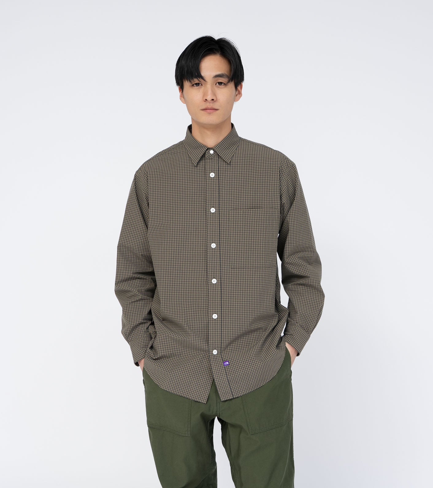 THE NORTH FACE PURPLE LABEL Regular Collar Gingham Field Shirt