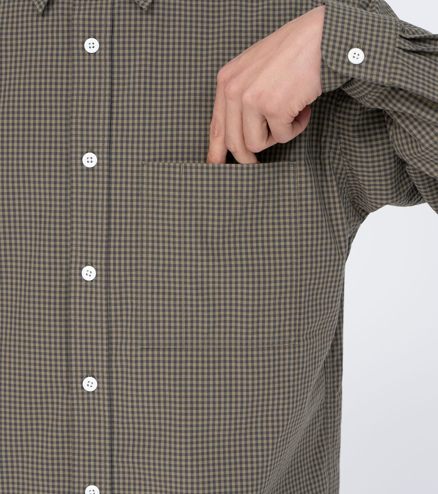 THE NORTH FACE PURPLE LABEL Regular Collar Gingham Field Shirt