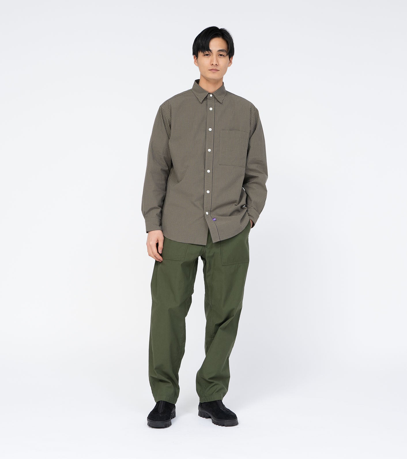 THE NORTH FACE PURPLE LABEL Regular Collar Gingham Field Shirt