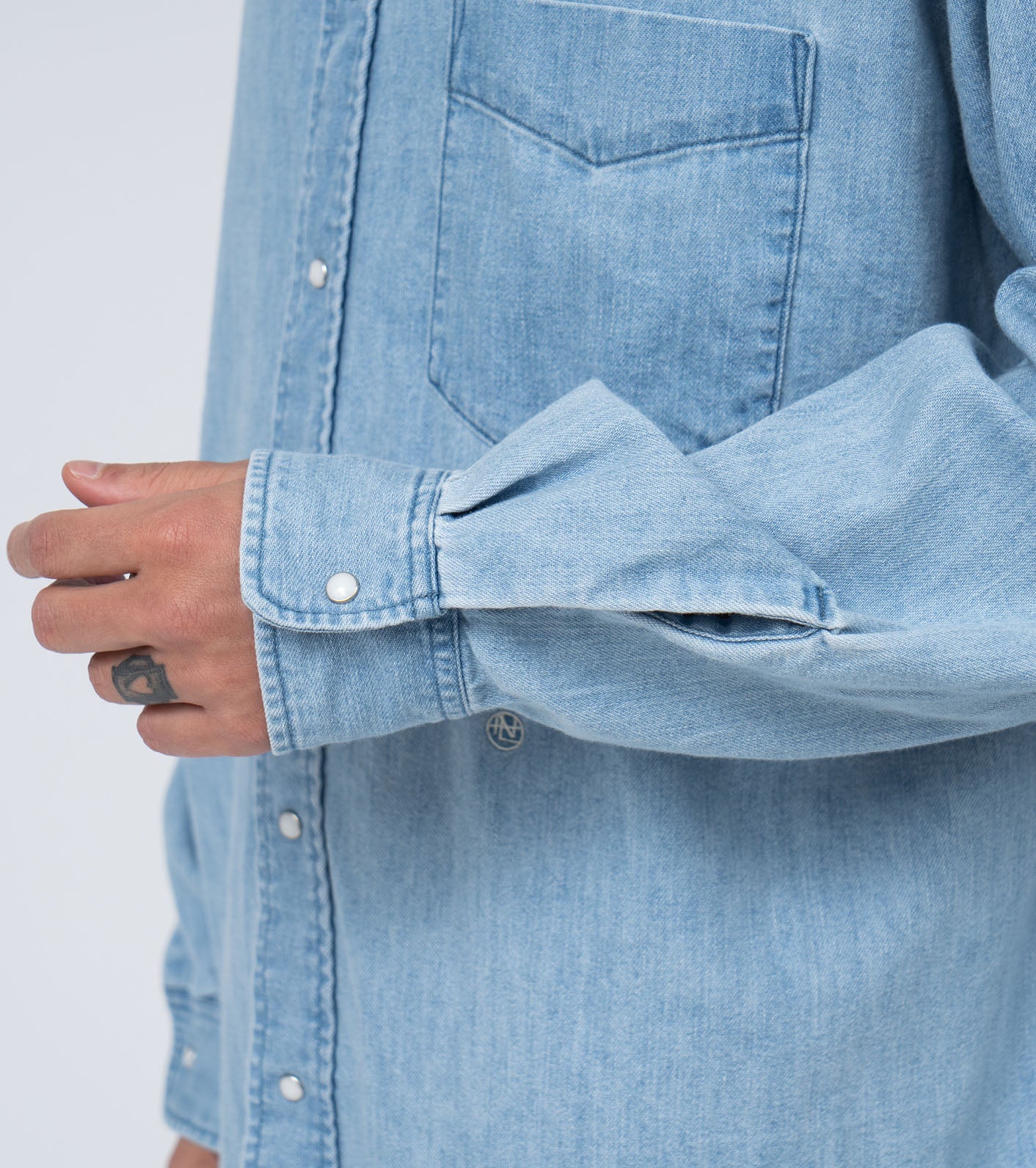 nanamica Regular Collar Light Denim Shirts