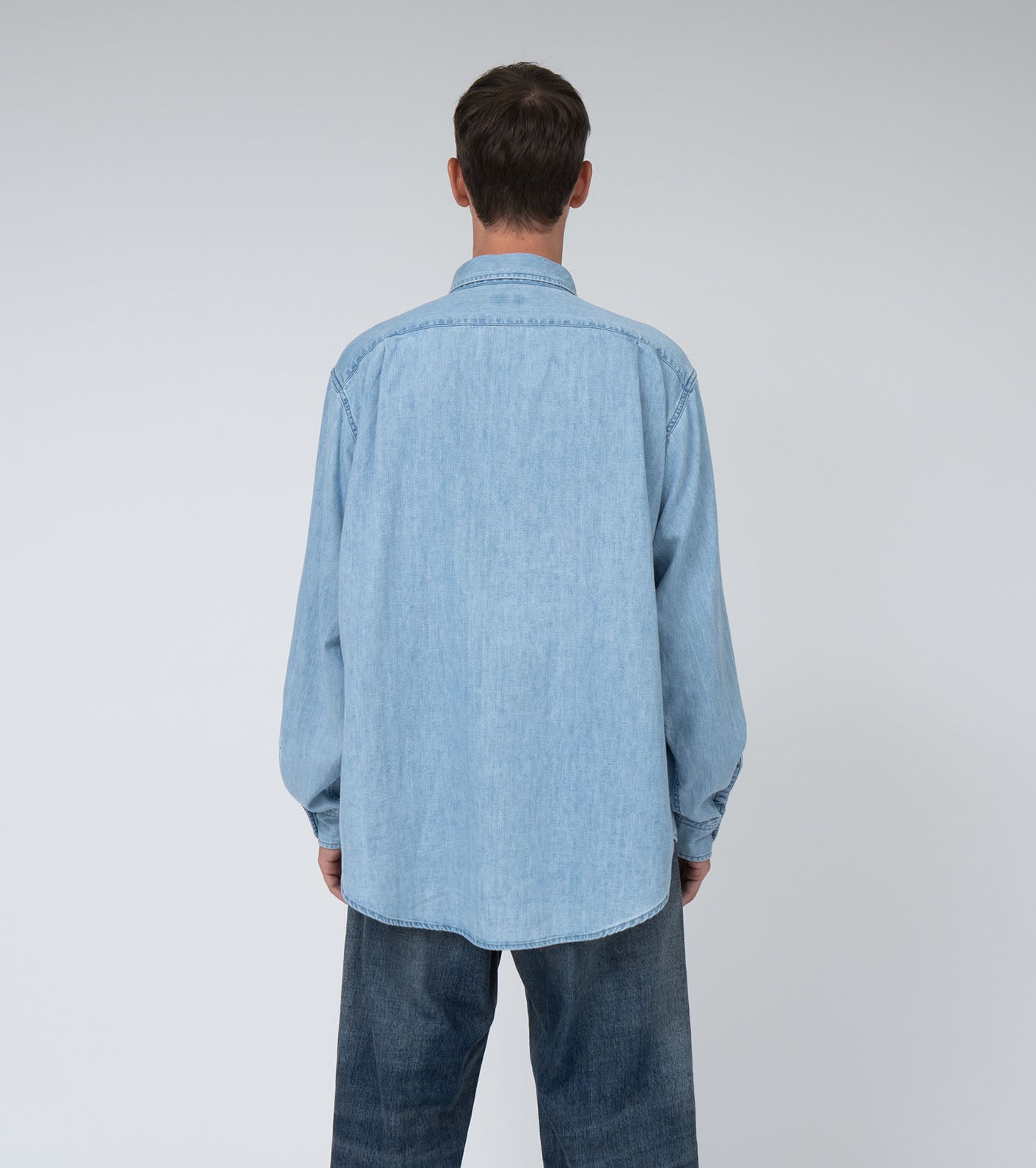 nanamica Regular Collar Light Denim Shirts
