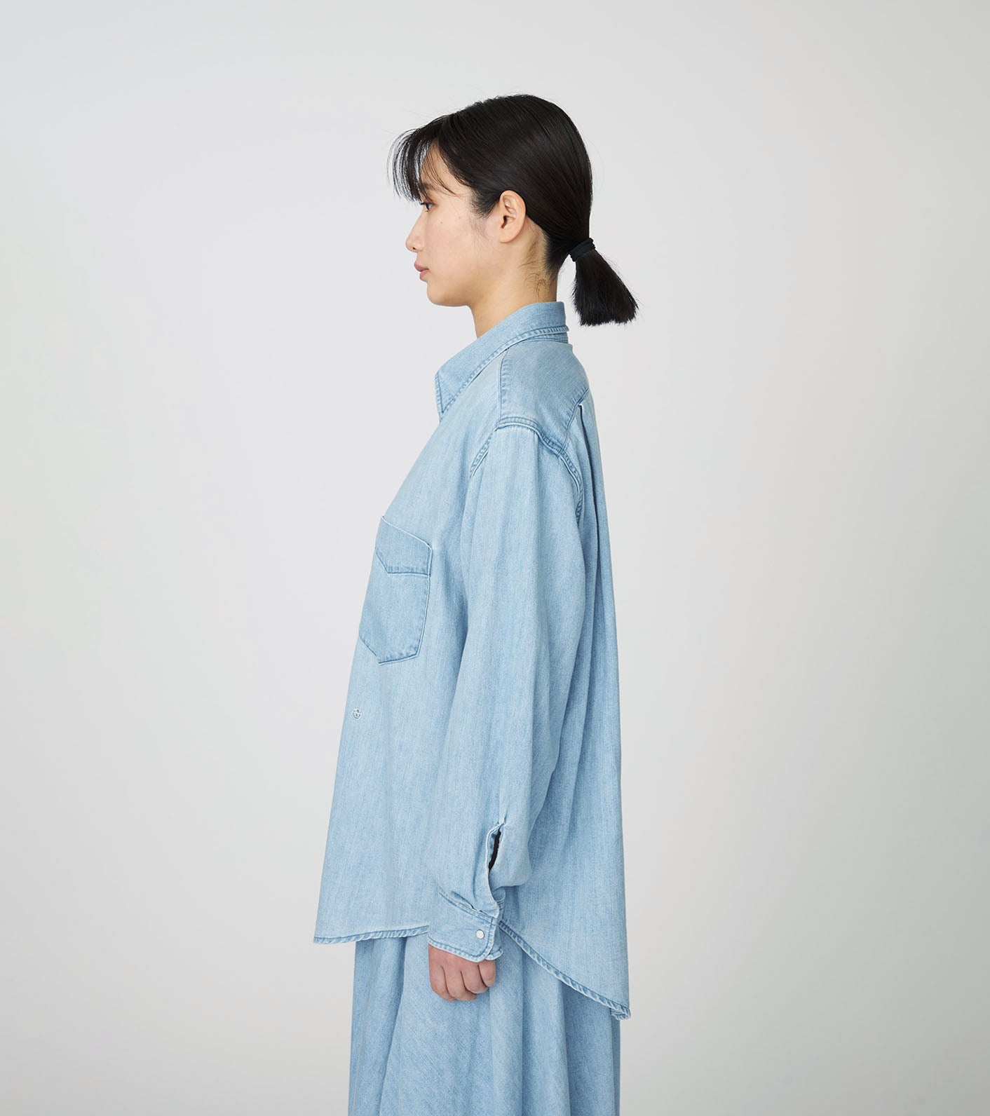 nanamica Regular Collar Light Denim Shirts