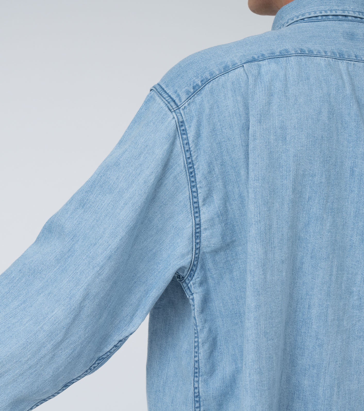 nanamica Regular Collar Light Denim Shirts