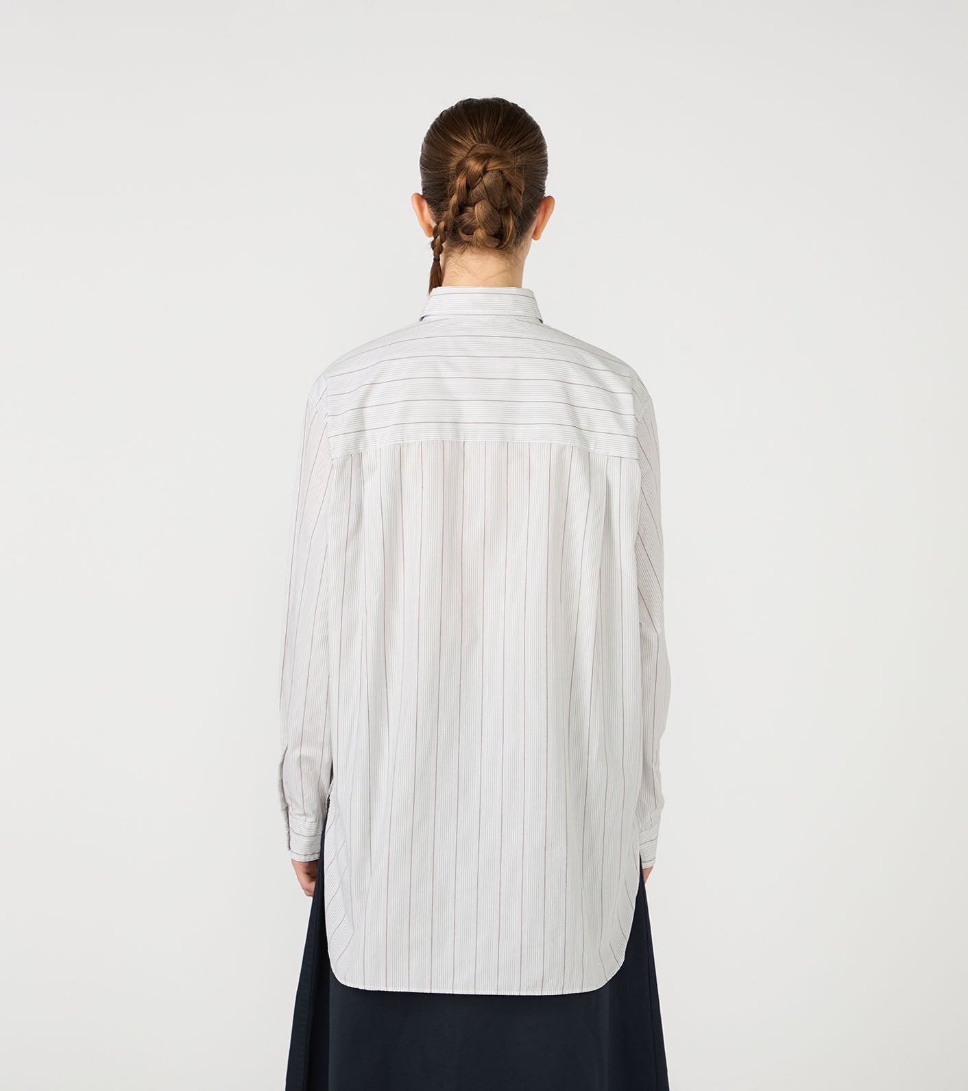 nanamica Regular Collar Stripe Wind Shirt