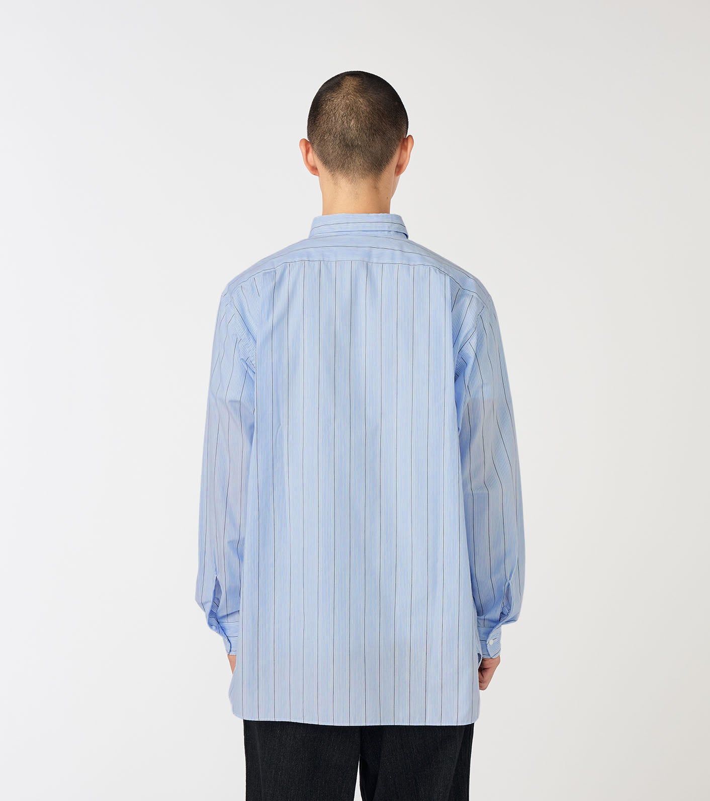 nanamica Regular Collar Stripe Wind Shirt