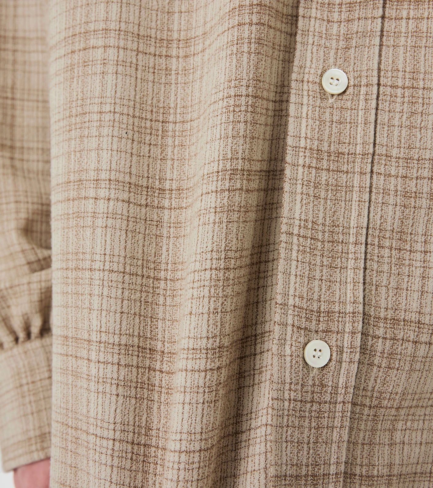 nanamica Regular Collar Wool Plaid Shirt