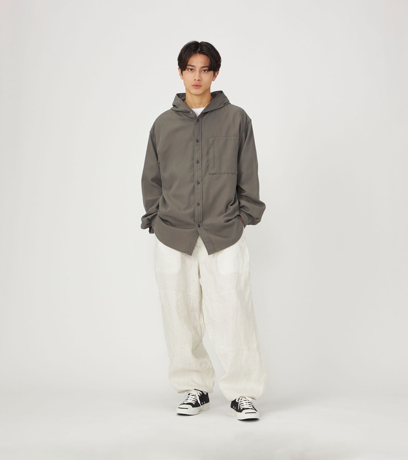 Purple Label Royal Oxford Mountain Hooded Shirt