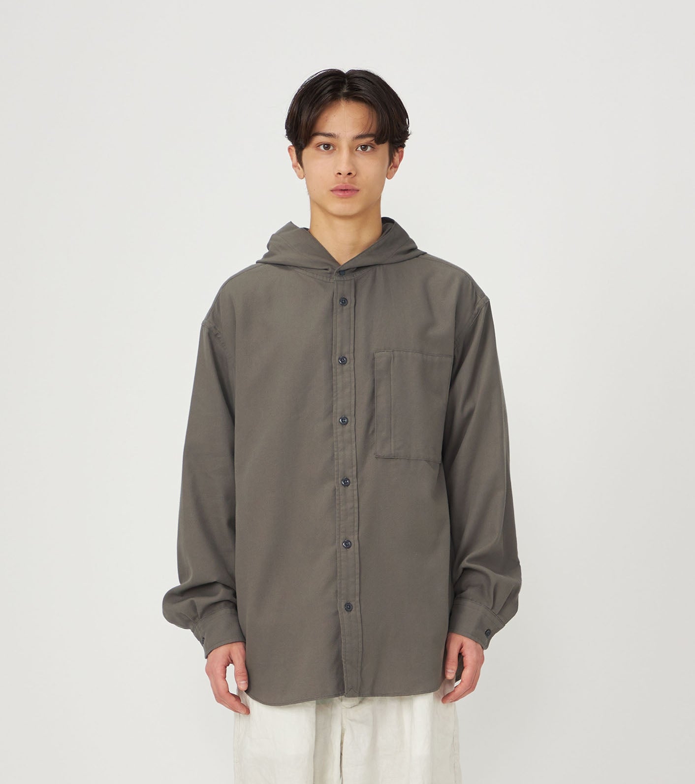 Purple Label Royal Oxford Mountain Hooded Shirt