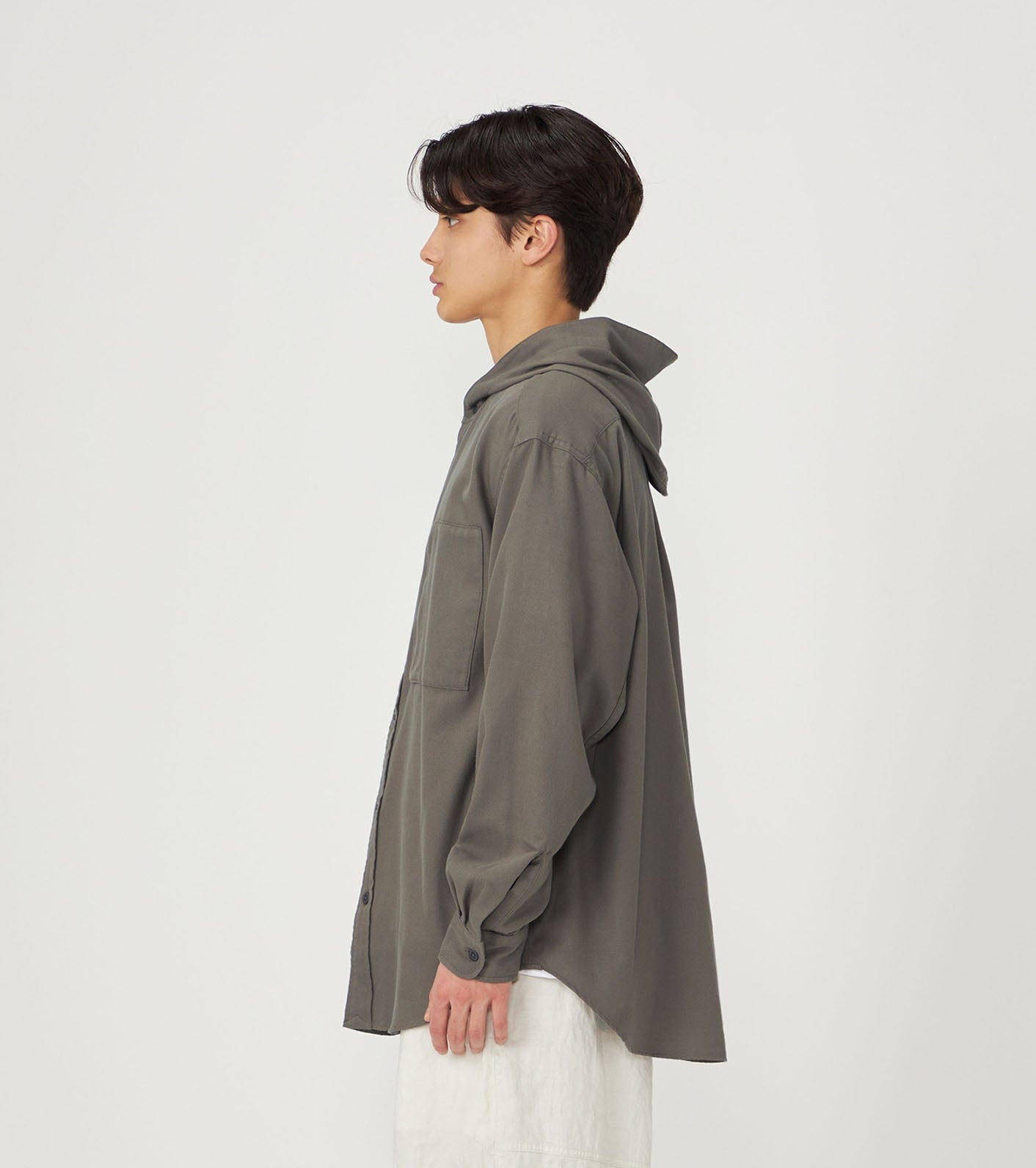 Purple Label Royal Oxford Mountain Hooded Shirt