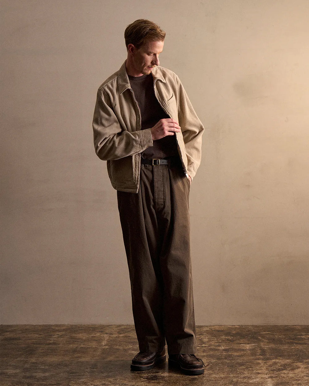 NICENESS S.JETT Silk Corduroy Short Blouson