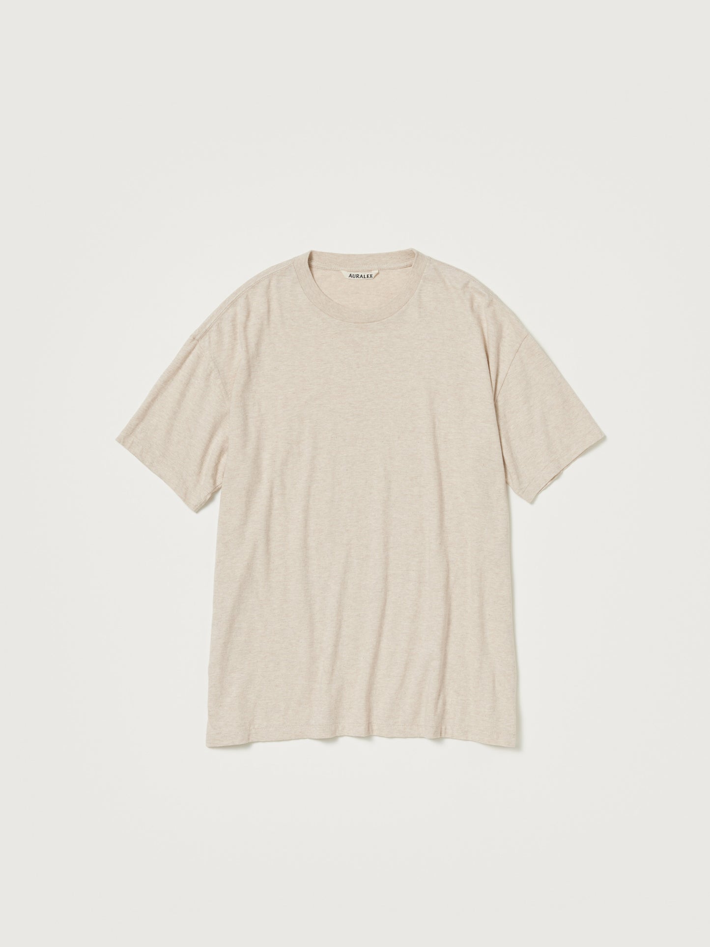 AURALEE SEAMLESS CREW NECK TEE