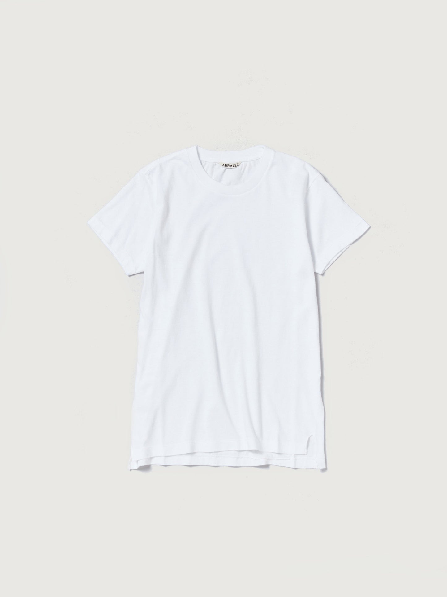 AURALEE SEAMLESS CREW NECK TEE