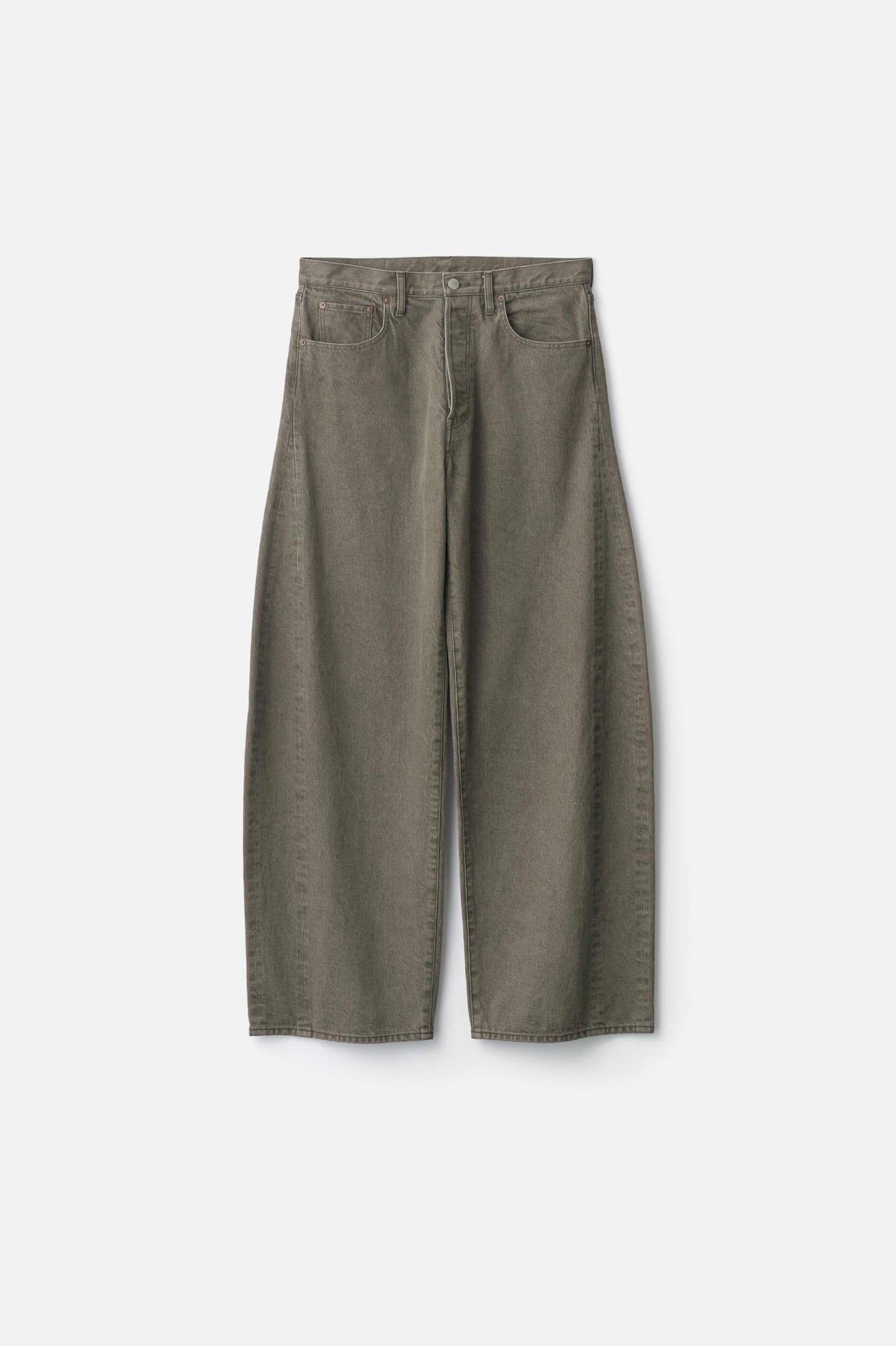 ssstein DEFORMATION WIDE COLOR DENIM PANTS