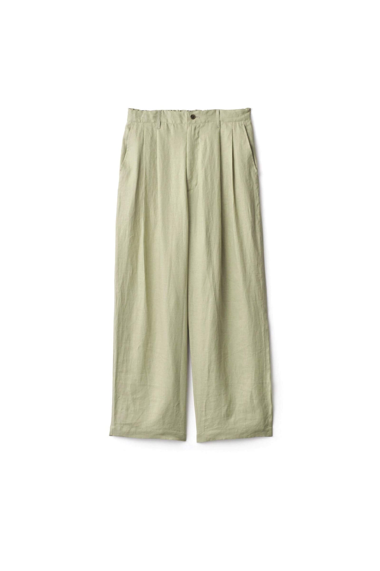 ssstein LIGHT LINEN WIDE EASY TROUSERS