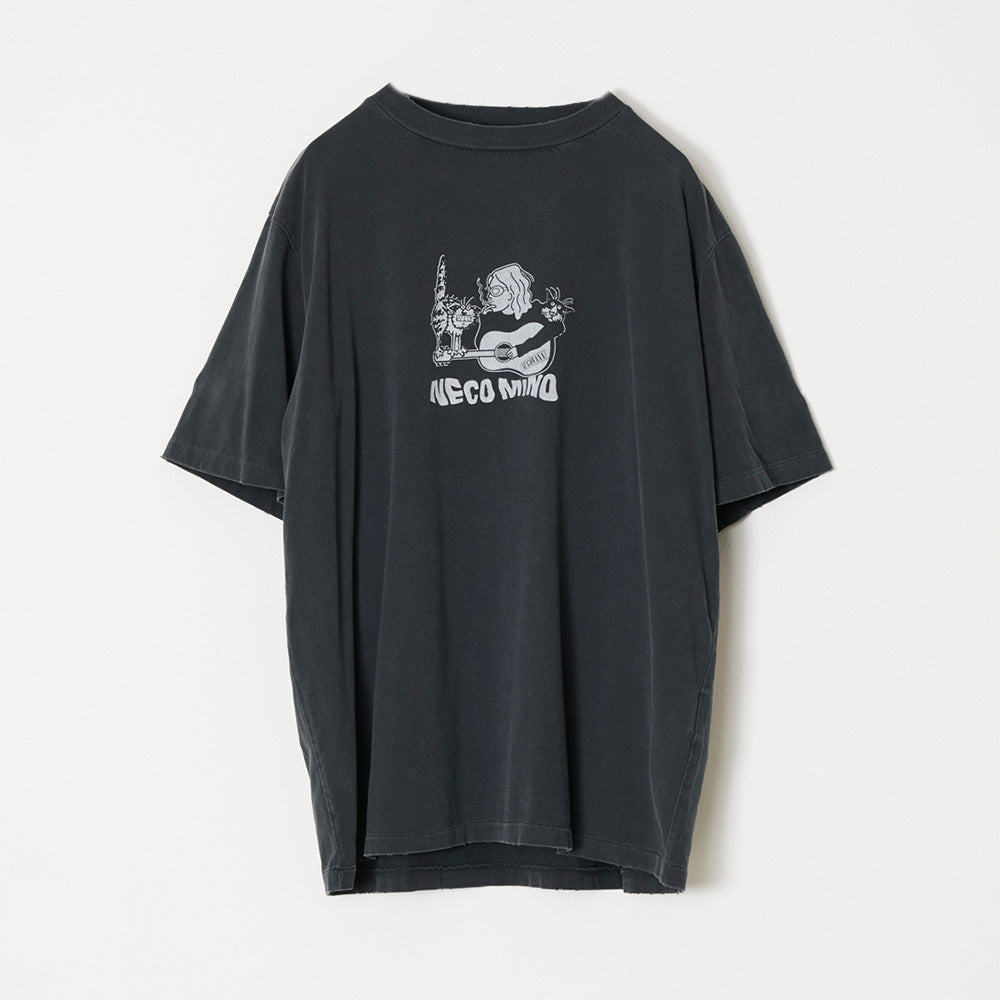 【REMI RELIEF】Border L/S T-SH Remi Relief Printed Cotton-jersey T-shirt In Neutrals | ModeSens