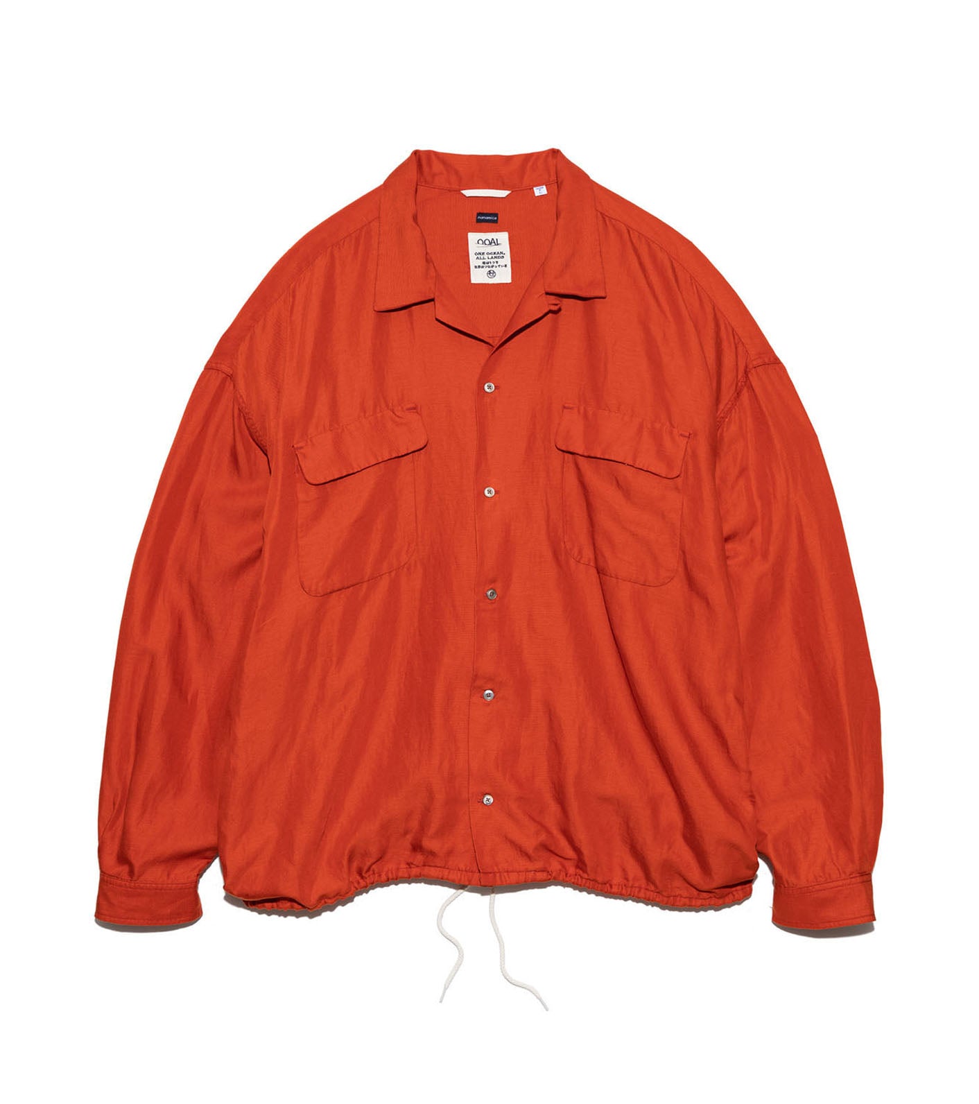 nanamica Open Collar Cupra Hemp Shirt