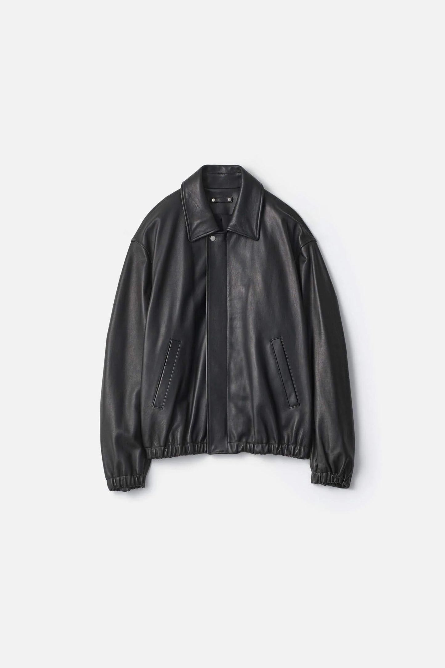 ssstein LEATHER ZIP SHORT JACKET