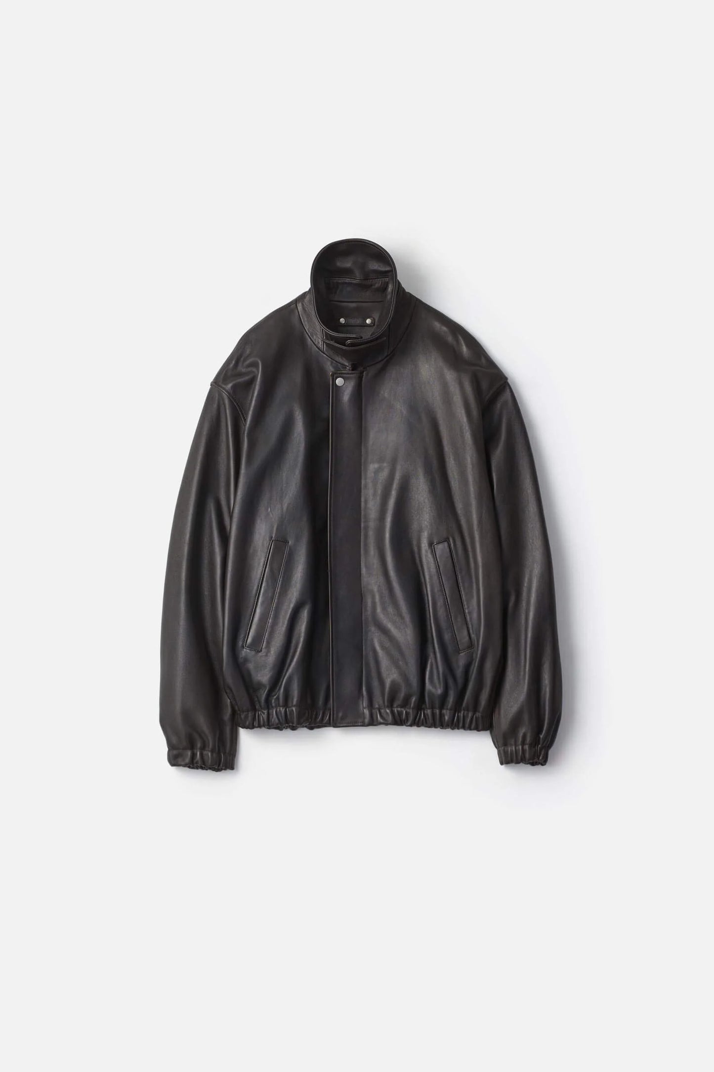 ssstein LEATHER ZIP SHORT JACKET