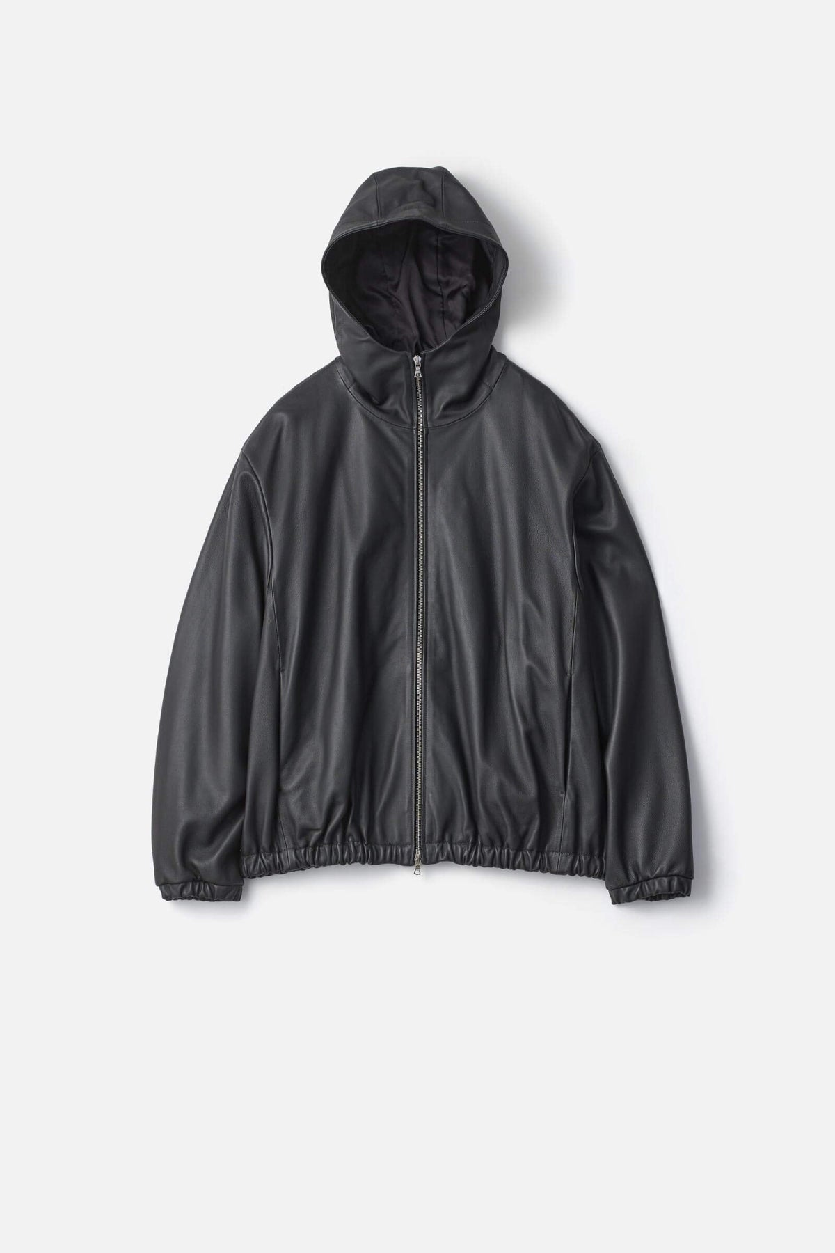 ssstein LEATHER HOODED SHORT JACKET – unexpected store
