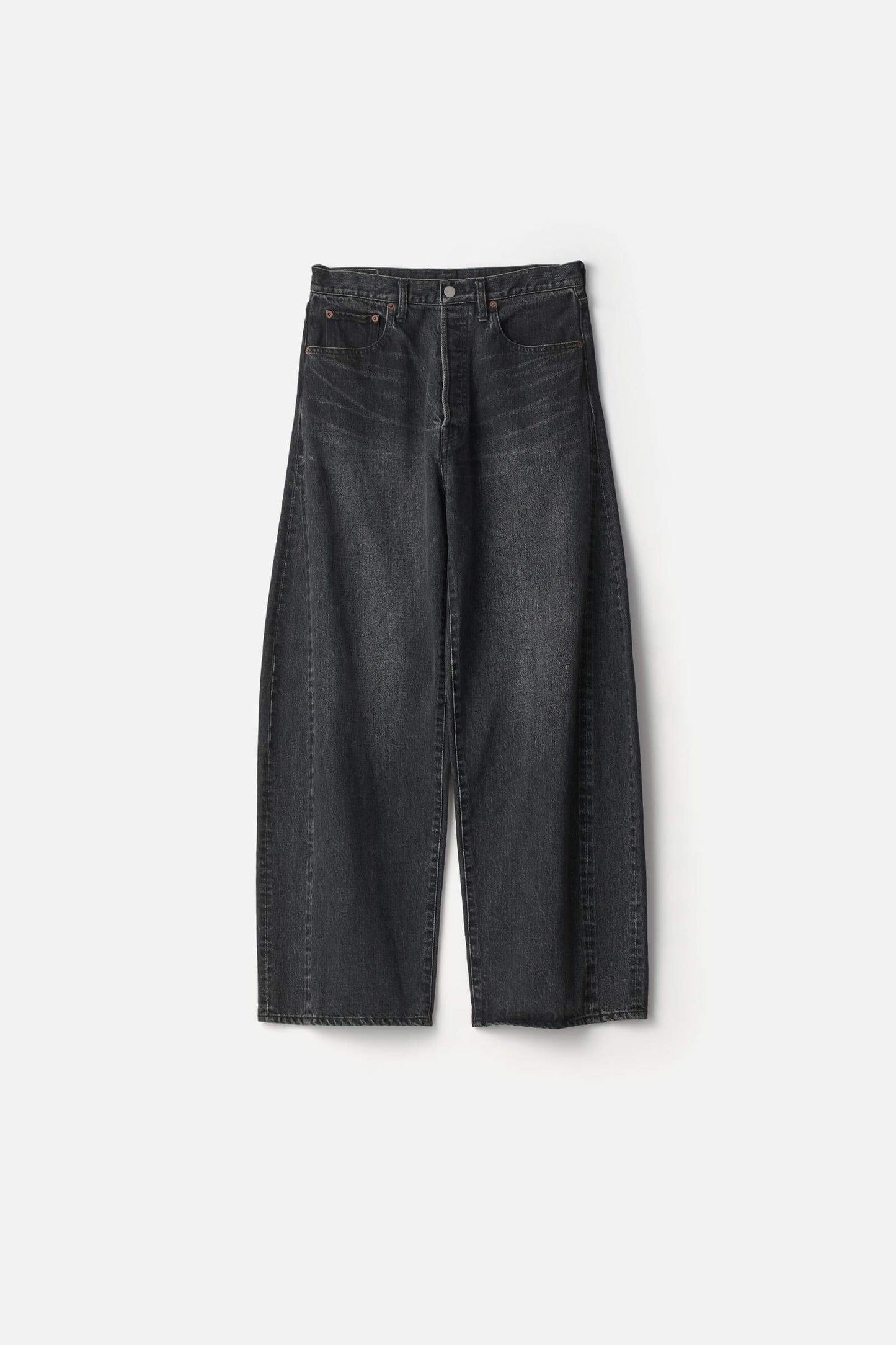 ssstein DEFORMATION WIDE DENIM JEANS