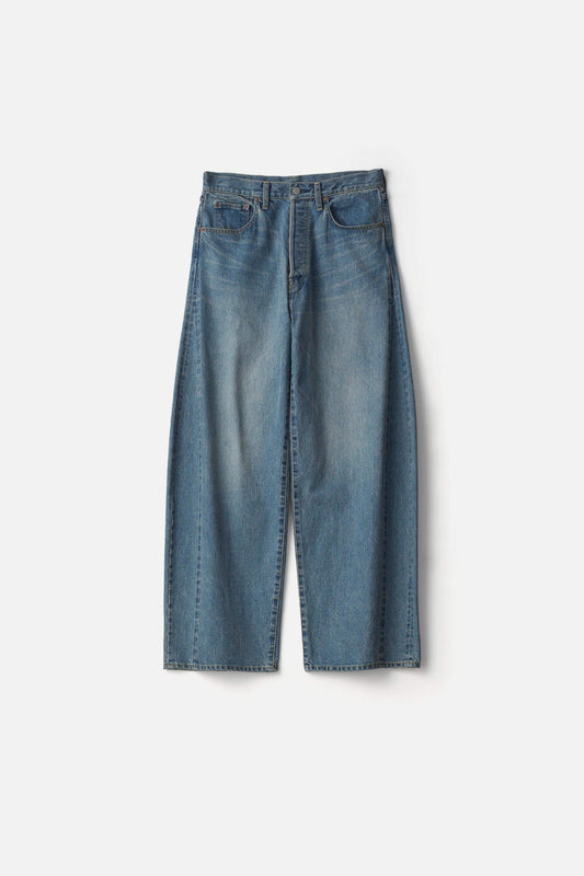 ssstein DEFORMATION WIDE DENIM JEANS