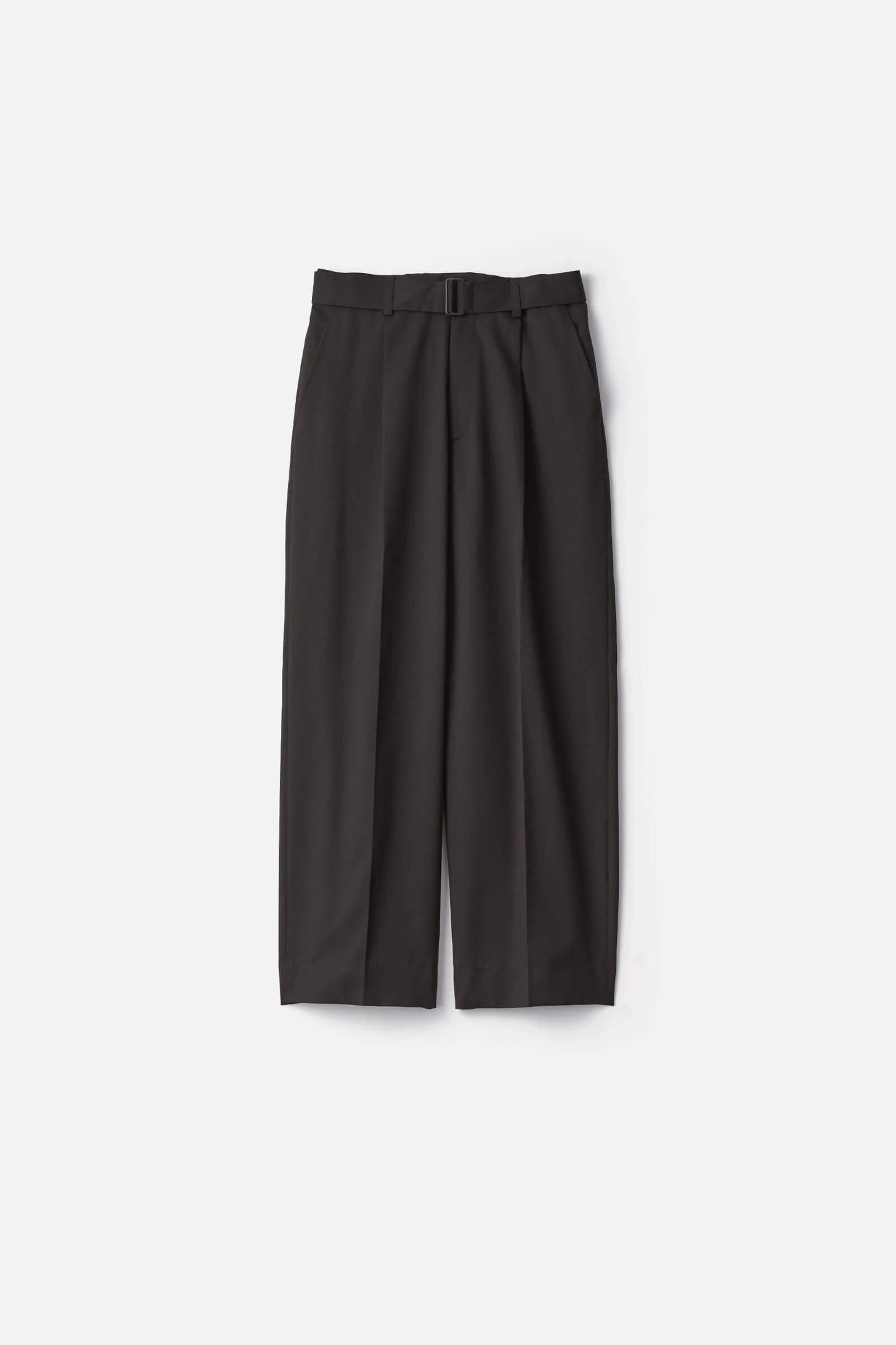 ssstein BELTED WIDE TROUSERS