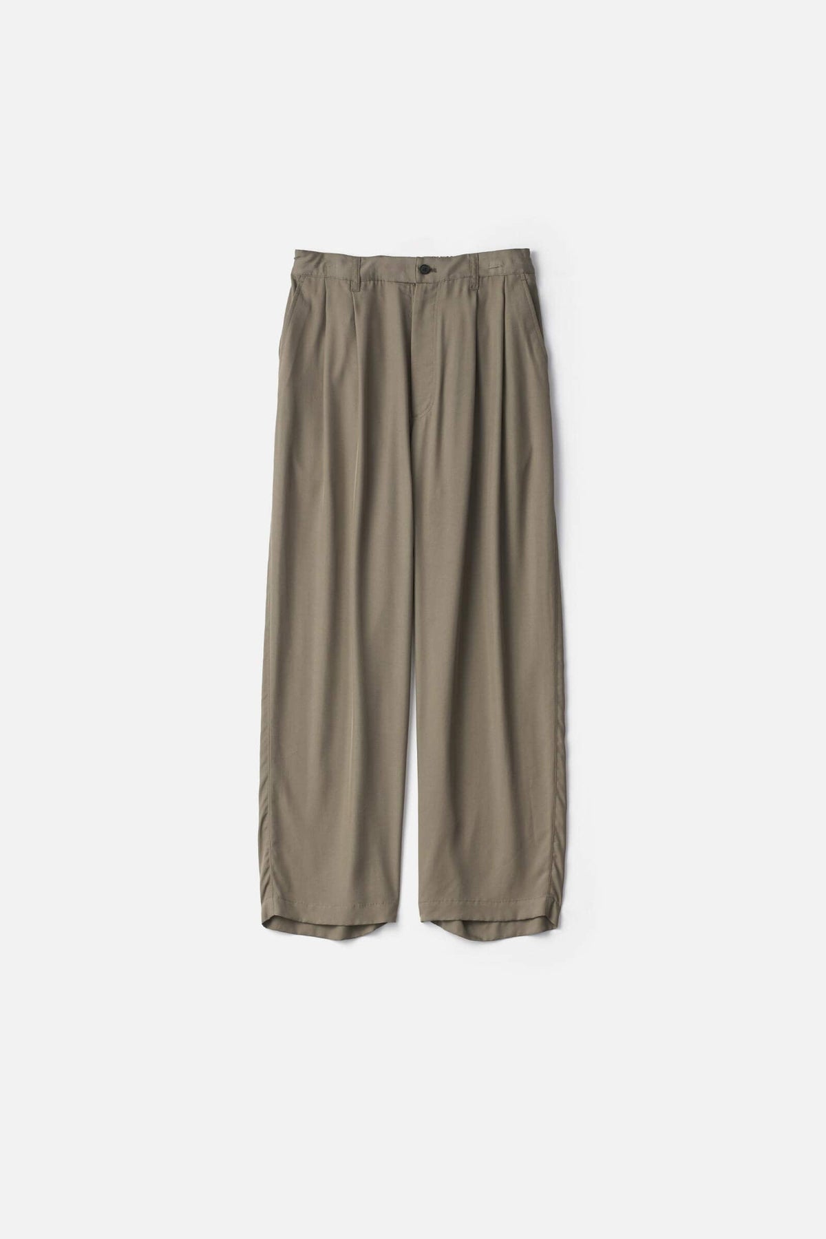 ssstein CUPRO TWILL WIDE EASY TROUSERS – unexpected store