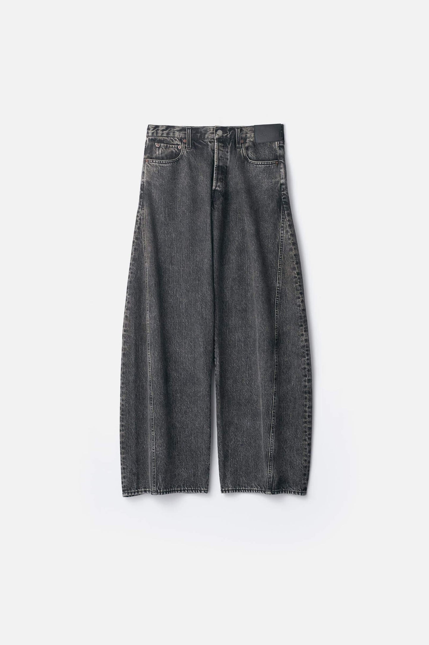 ssstein DEFORMATION WIDE DENIM JEANS