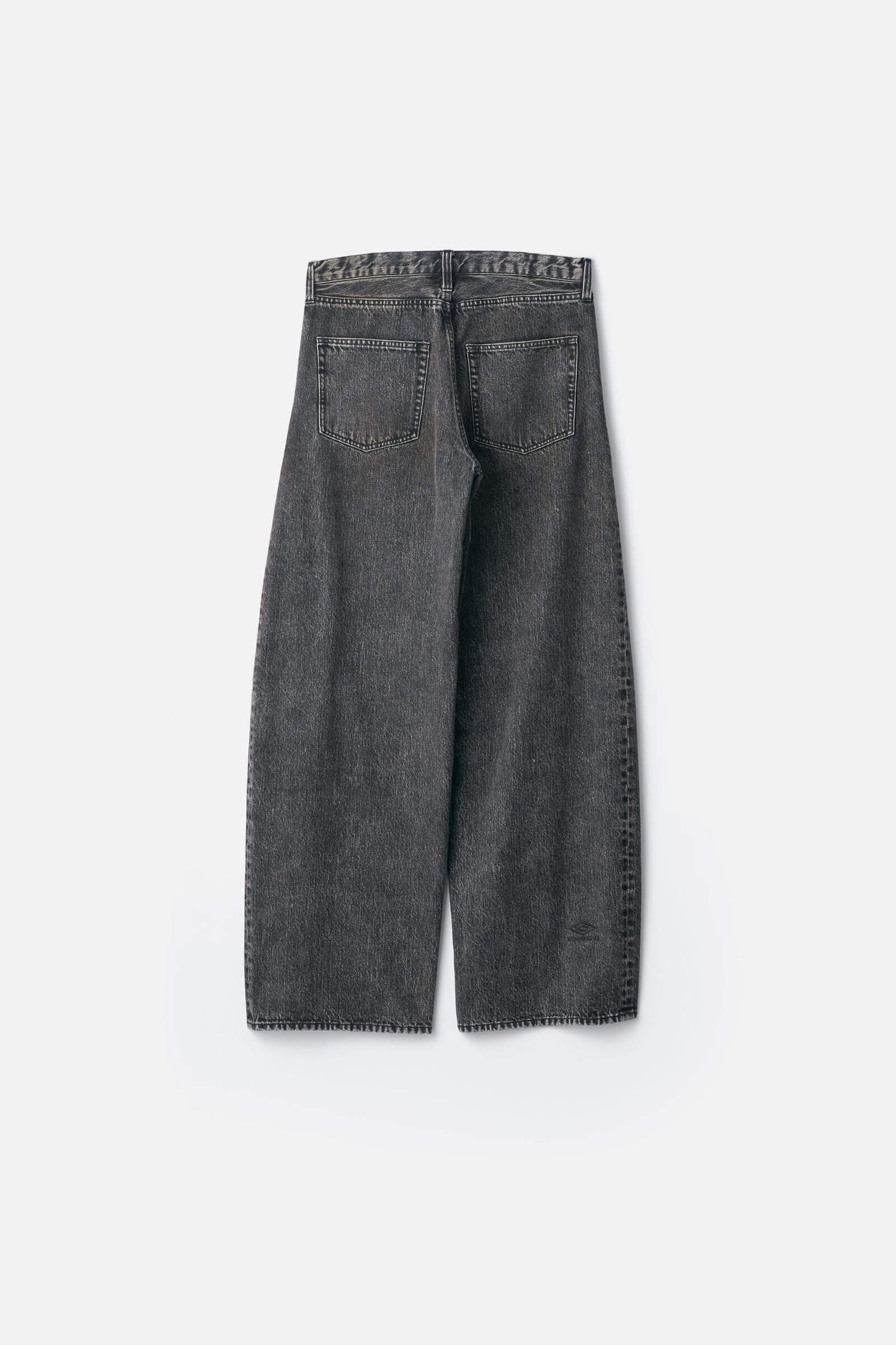 ssstein DEFORMATION WIDE DENIM JEANS