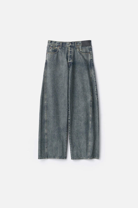 ssstein DEFORMATION WIDE DENIM JEANS