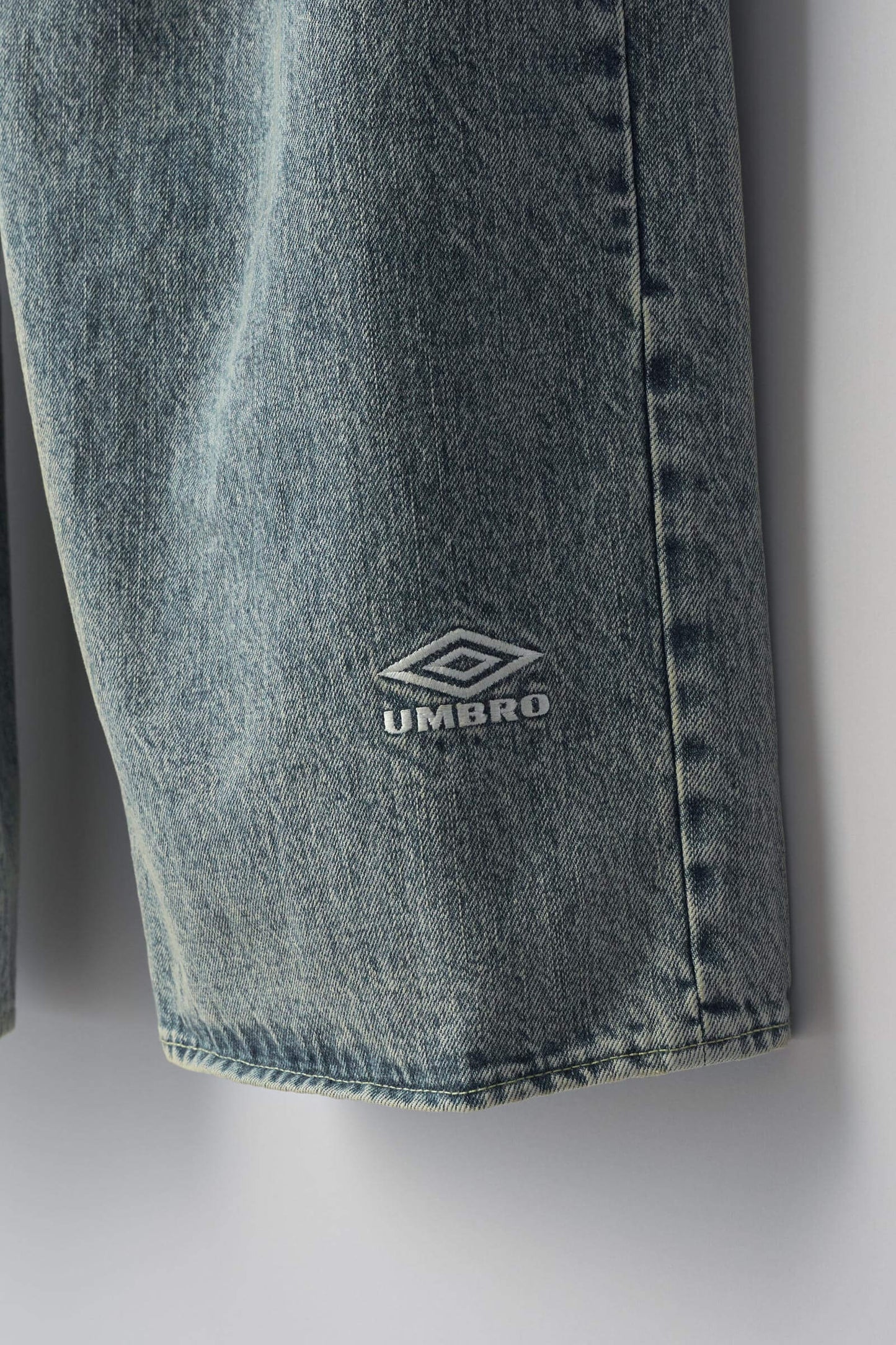 ssstein DEFORMATION WIDE DENIM JEANS