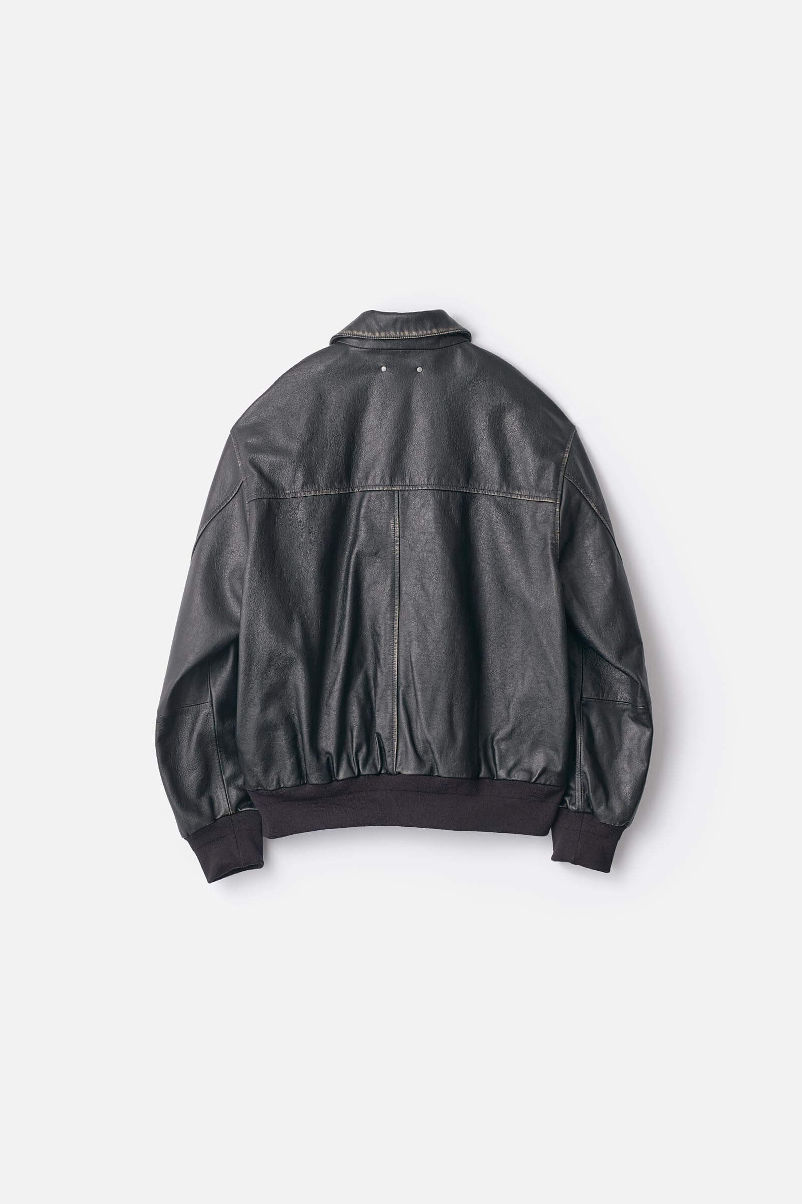 ssstein Cow Leather Vintage Flight Jacket – unexpected store