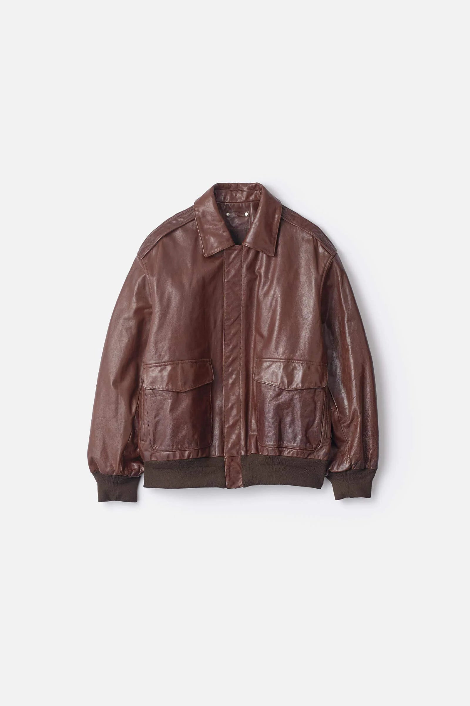 ssstein Cow Leather Vintage Flight Jacket – unexpected store