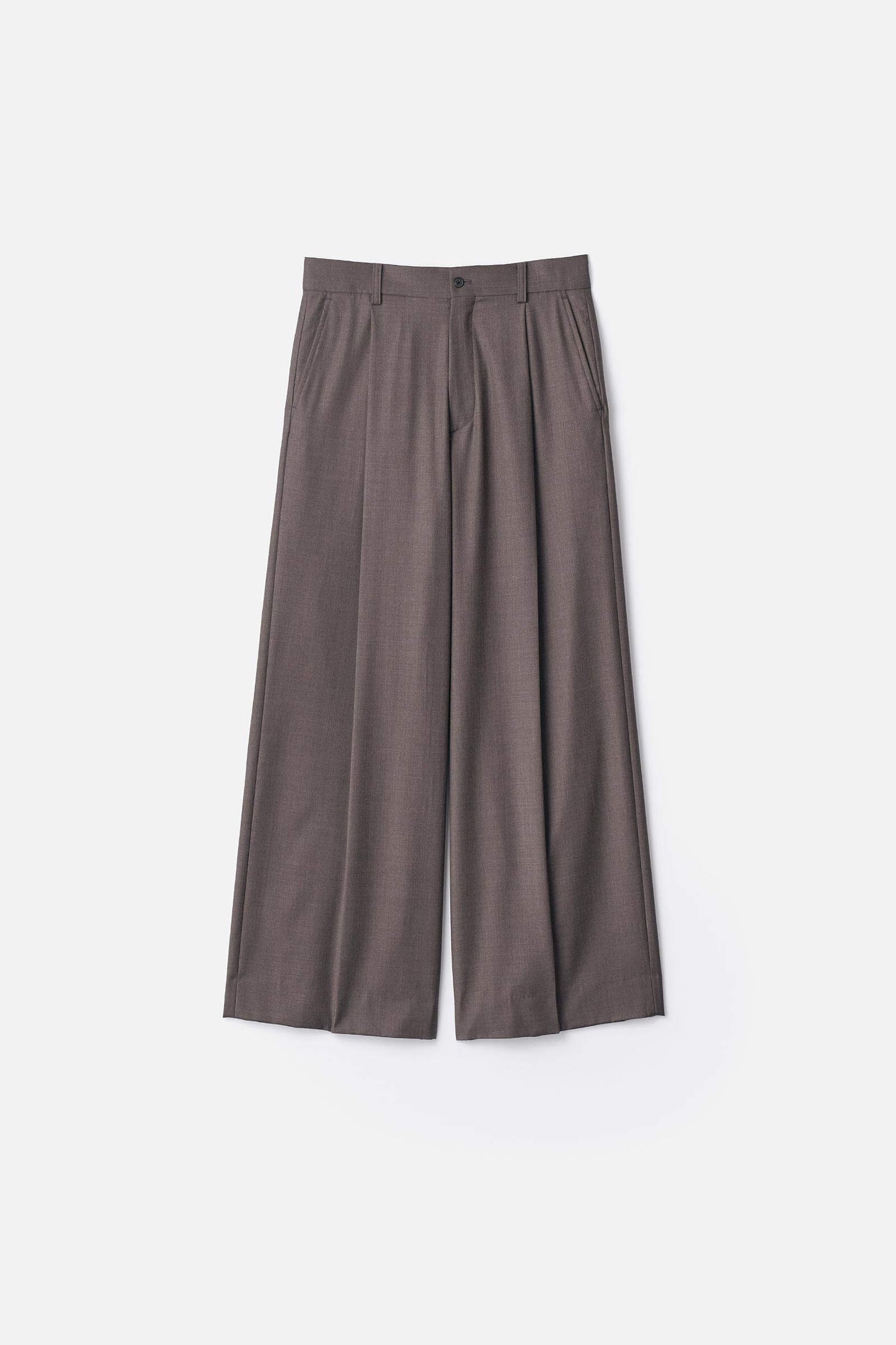 ssstein Extra Fine Wool Extra Wide Trousers