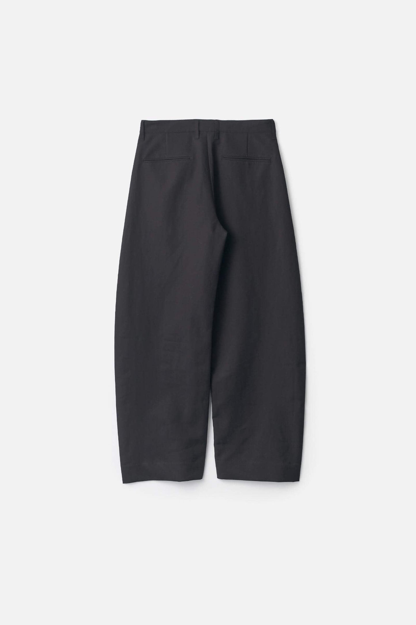 ssstein DOUBLE WEAVE COTTON ROUND PANTS