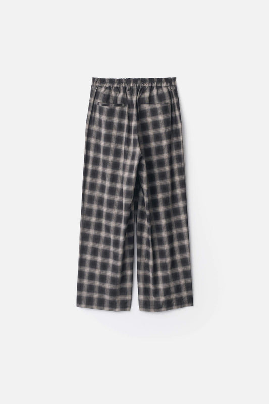 ssstein COTTON VISCOSE WIDE EASY TROUSERS