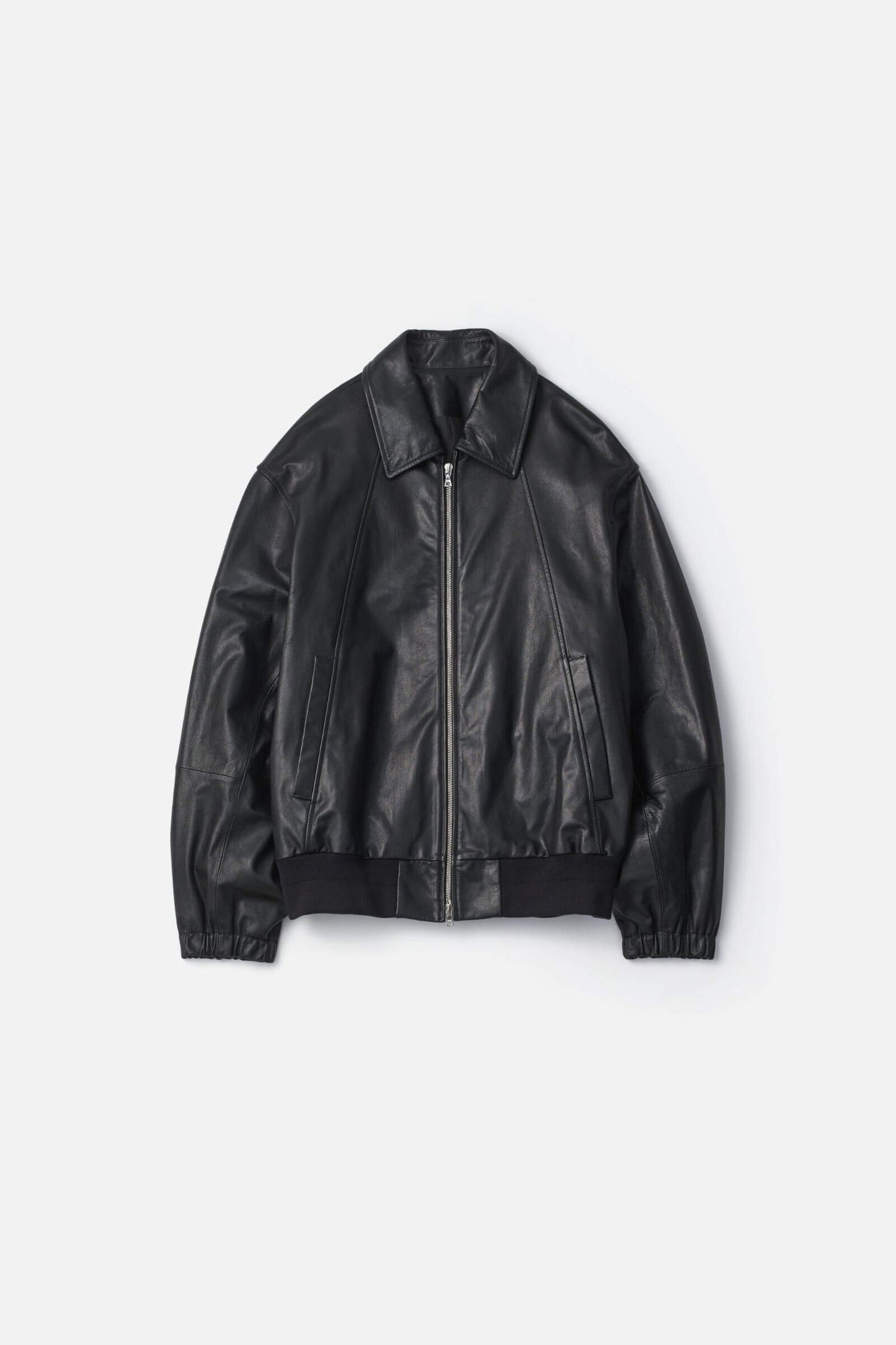 ssstein LEATHER ZIP SHORT JACKET