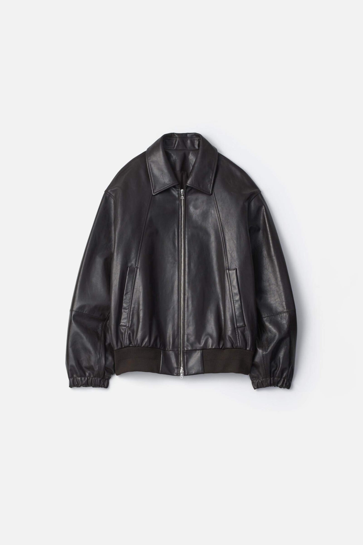 ssstein LEATHER ZIP SHORT JACKET