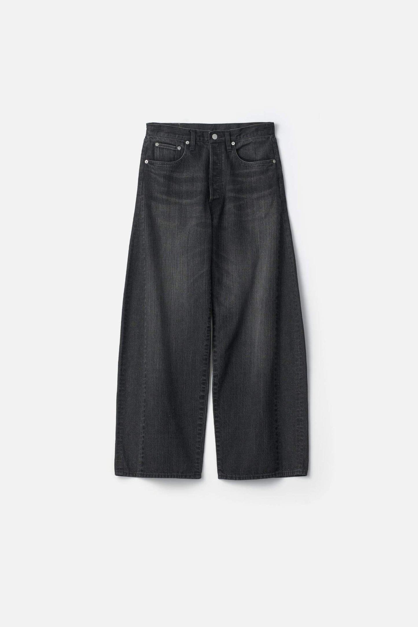 ssstein DEFORMATION WIDE DENIM JEANS