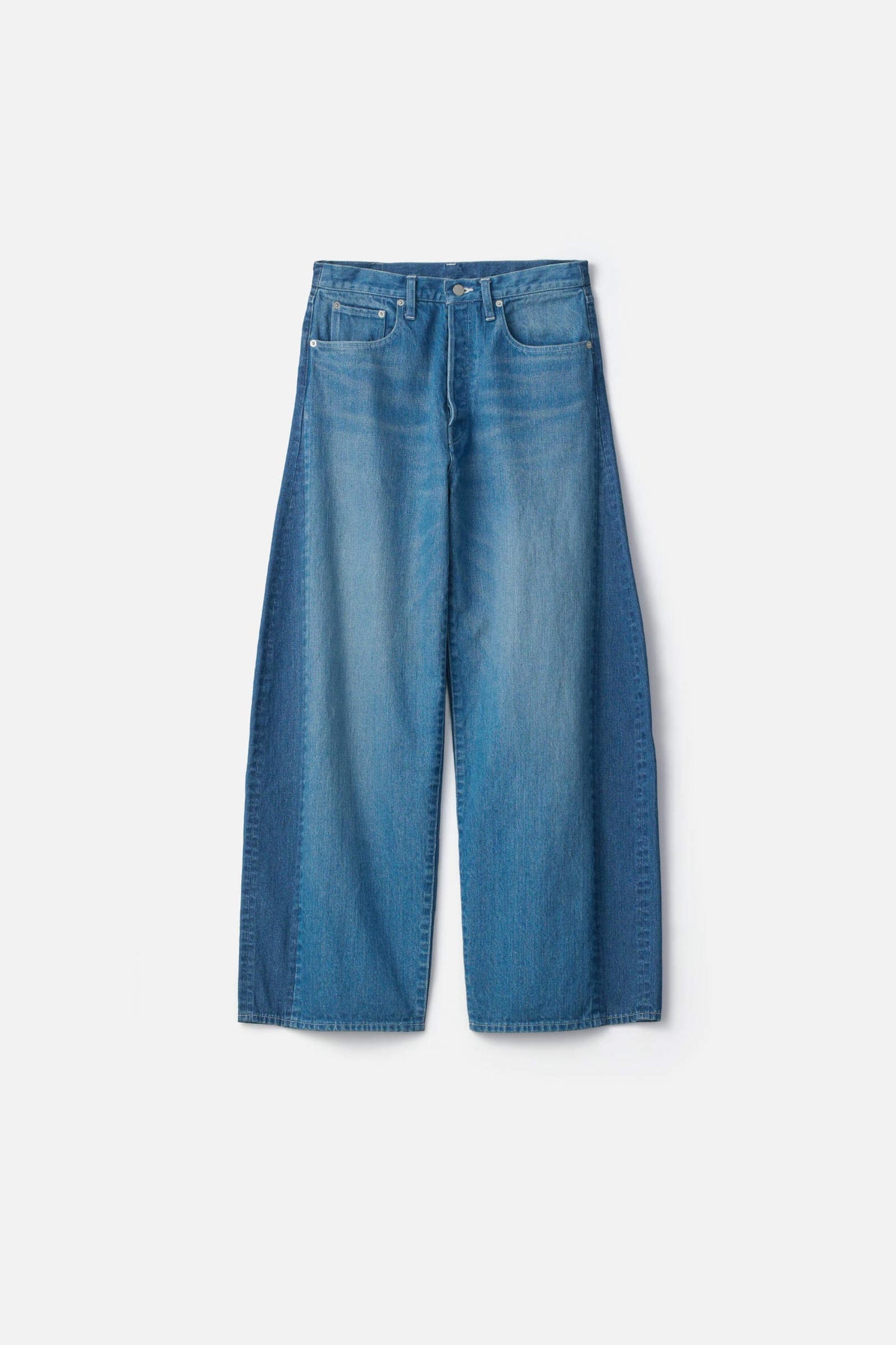 ssstein DEFORMATION WIDE DENIM JEANS