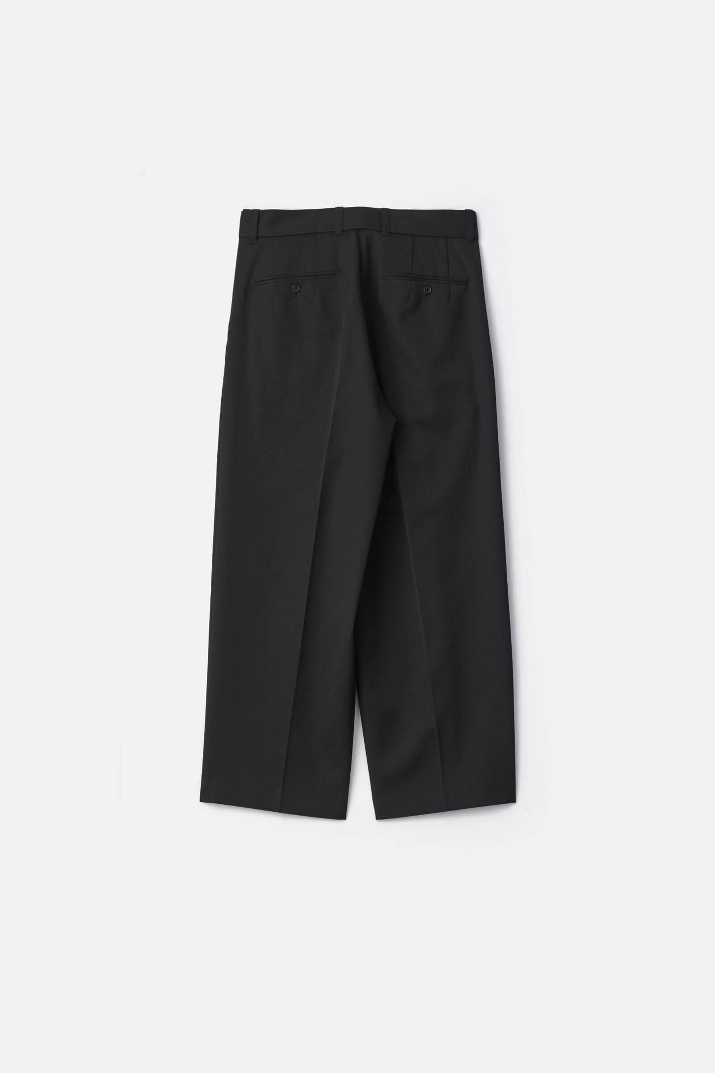 ssstein BELTED WIDE STRAIGHT TROUSERS