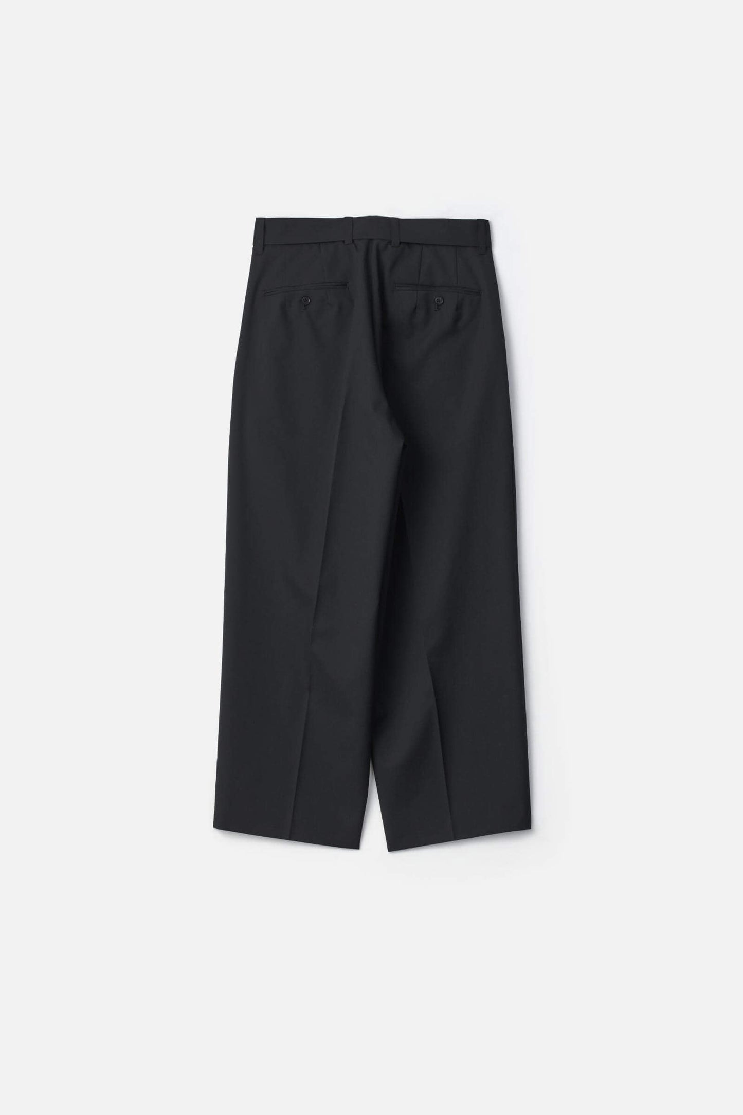 ssstein BELTED WIDE STRAIGHT TROUSERS