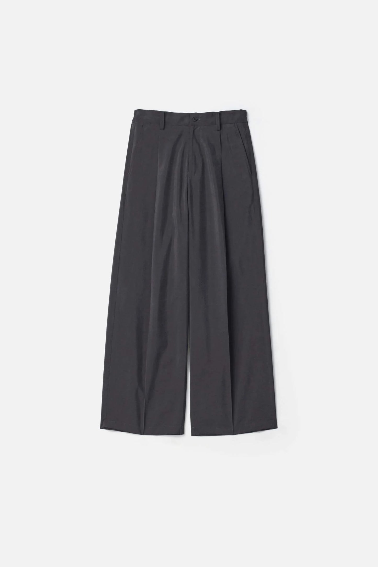 ssstein SILK NYLON EASY WIDE TROUSERS