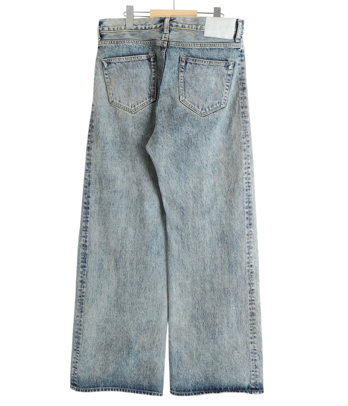 ssstein DEFORMED FLARE VINTAGE DENIM JEANS