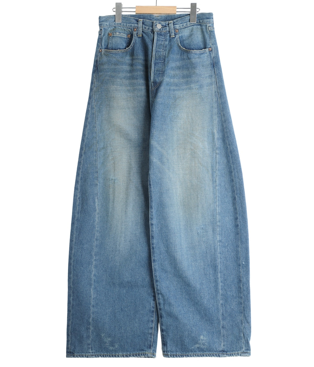 ssstein DEFORMATION WIDE DENIM JEANS